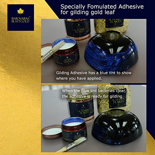 Gilding Adhesive 60ml - by Barnabas Blattgold - Water Based Gold Leaf Sheets Size