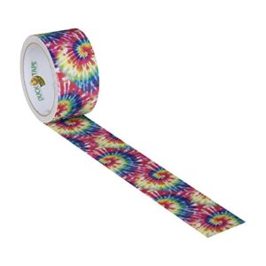 Duck Brand 283268 Printed Duct Tape, Single Roll, Love Tie Dye