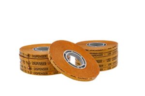 wod rwatg20 general purpose atg tape, 1/4 inch x 36 yds. (set of 12 rolls) adhesive transfer tape glider refill rolls clear adhesive on gold liner (acid free)