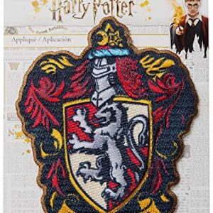 Simplicity Harry Potter Gryffindor House Emblem Applique Clothing Iron On Patch, 3.5'' x 4.35