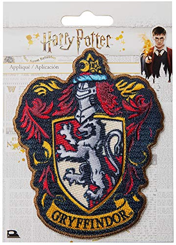 Simplicity Harry Potter Gryffindor House Emblem Applique Clothing Iron On Patch, 3.5'' x 4.35