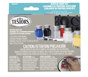 testors acrylic paint set primary, multicolor