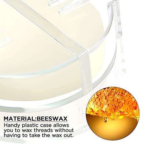 Thread Wax Thread Conditioner Beeswax for Sewing Thread Beeswax Thread Conditioner for Quilting Sewing Strengthening Line Embroidery Wax for Thread (2 Pieces)