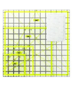 mr. pen- quilting ruler set, 4 pcs, sizes (4.5″x4.5″)-(6″x6)-(9.5″x9.5″)-(12.5″x12.5″), quilting squares, quilt ruler, rulers for quilting and sewing, clear quilting ruler, quilt rulers, acrylic ruler