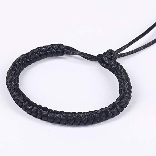 Tenn Well 2mm Satin Cord, 295 Feet Black Silky Rattail Nylon Cord for Jewelry Making, Macrame Bracelets, Necklaces, Beading, Arts and Crafts