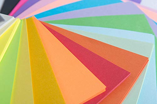 Origami Paper 500 Sheets, 20 Vivid Colors, Double Sided Colors Make Colorful and Easy Origami,6 Inch Square Sheet, for Kids & Adults, Papers, Arts and Crafts Projects (E-book included)