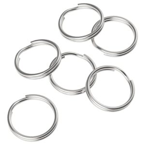 pawfly 100 pack 1/2 inch mini split jump ring with double loops small metal rings connectors for jewelry necklaces bracelets earrings crafts ornaments and diy arts