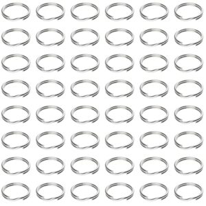 Pawfly 100 Pack 1/2 Inch Mini Split Jump Ring with Double Loops Small Metal Rings Connectors for Jewelry Necklaces Bracelets Earrings Crafts Ornaments and DIY Arts