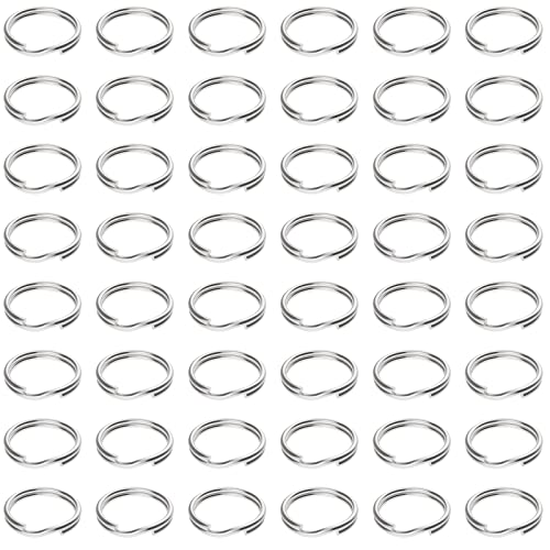 Pawfly 100 Pack 1/2 Inch Mini Split Jump Ring with Double Loops Small Metal Rings Connectors for Jewelry Necklaces Bracelets Earrings Crafts Ornaments and DIY Arts