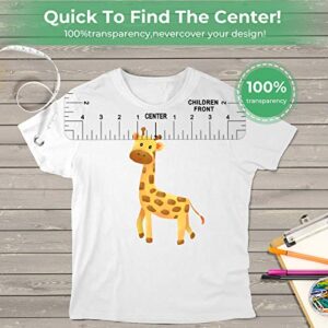 10 pcs Tshirt Ruler Guide Vinyl Alignment Tool - Sublimation Accessories, t Shirt rulers to Center Designs,for Adult Youth Toddler Infant