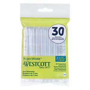 westcott premium mini all-temperature glue sticks, pack of 30 (16837)
