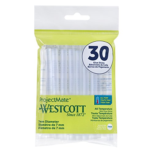 Westcott Premium Mini All-Temperature Glue Sticks, Pack of 30 (16837)