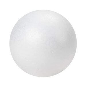 4 Inch White Foam Balls, Polystyrene for DIY Crafts, Art, School Supplies, Decorations (12 Pack)