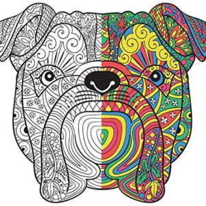 Adult Coloring Books Set - 3 Coloring Books for Grownups - 120 Unique Animals, Scenery & Mandalas Designs. Coloring Books for Adults Relaxation.