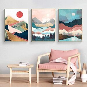 LFMU 6 Pack Diamond Painting Kits for Adults,Full Round Drill Diamond Painting Abstract Landscapes DIY 5D Diamond Art Craft for Home Wall Decor Gift (12x16inch) DP