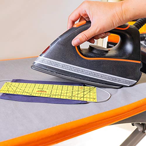 Hot Iron Ruler Hot Ironing Measuring Ruler, Hot Hemmer Ruler Heat Resistant Ruler Sewing Tools Measuring Handmade Tool for Electric Iron Home Ironing Work, 10 Inches