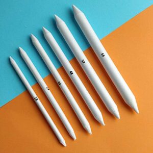 6 PCS Blending Stumps and Tortillions, Sketch Drawing Tools, Paper Art Blenders for Student Sketch Drawing