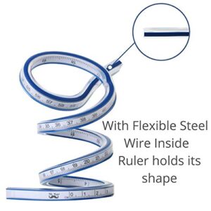 Mr. Pen- Ruler, Flexible Curve Ruler, 24 Inch Ruler, Rulers for Drawing and Sewing, Curve Ruler, Curved Ruler, Bendable Ruler, Flexible Curve Template, Flexi Curve, Flexible Ruler for Engineering