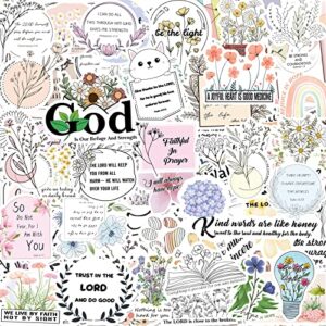 118pcs inspired christian stickers, bible verse stickers, blossoms stickers perfect for water bottle laptop scrapbooking decals christian gifts bible journaling supplies