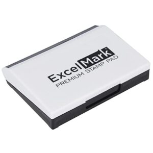 excelmark ink pad for rubber stamps 2-1/8″ by 3-1/4″ – black