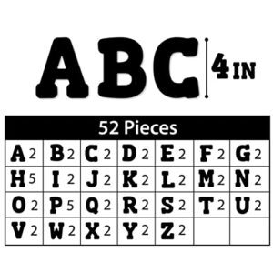 ArtSkills Paper Poster Letters and Numbers for Projects and Crafts, 4" and 2.5", Black, 150 Pieces