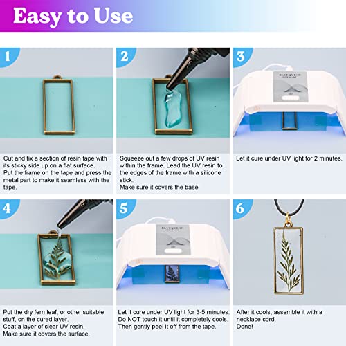 LET'S RESIN UV Resin Kit with Light,153Pcs Resin Jewelry Making Kit with 250g Crystal Clear Low Odor UV Resin, UV Lamp, Resin Accessories, Epoxy Resin Starter Kit for Keychain, Jewelry, Home Decor