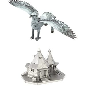 Metal Earth Fascinations 3D Metal Model Kits Harry Potter Set of 2 - Rubeus Hagrid Hut - Buckbeak