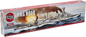 airfix hms hood 1:600 vintage classics military naval ship plastic model kit a04202v