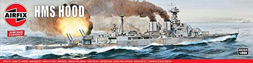 Airfix HMS Hood 1:600 Vintage Classics Military Naval Ship Plastic Model Kit A04202V