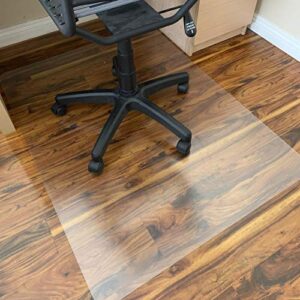 polycarbonate office chair mat for hardwood floor, floor mat for office chair (rolling chairs), desk mat & office mat for hardwood floor (36″x48″)