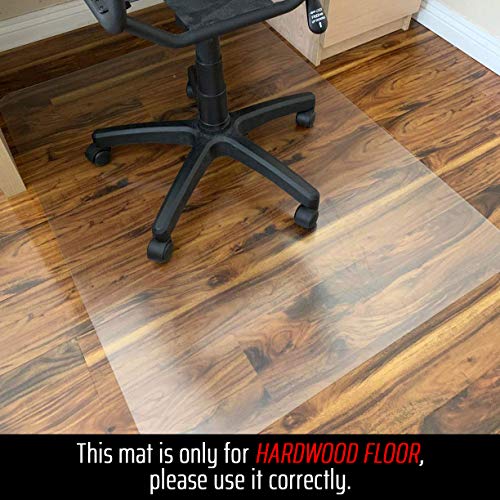 Polycarbonate Office Chair Mat for Hardwood Floor, Floor Mat for Office Chair (Rolling Chairs), Desk Mat & Office Mat for Hardwood Floor (36"x48")