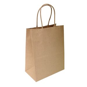 flexicore packaging brown kraft paper bags size: 8 inch x 4.75 inch x 10.25 inch | count: 50 bags | color: brown