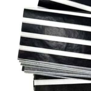 Premium Tissue Paper Black & White Stripes Tissue Paper 20 X 30-24 Sheet