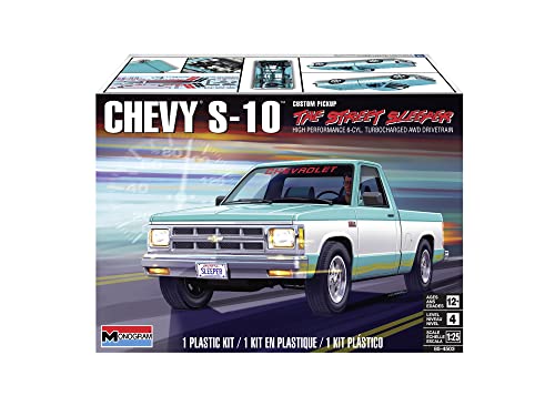 Revell 85-4503 Chevy S-10 Custom Pickup Model Car Kit 1:25 Scale 120-Piece Skill Level 4 Plastic Model Building Kit , Blue