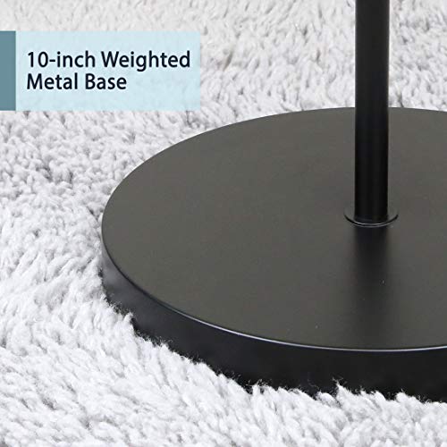 O’Bright Industrial Floor Lamp for Living Room, 100% Metal Lamp, UL Certified E26 Socket, Minimalist Design for Decorative Lighting, Stand Lamp for Bedroom/Office/Dorm, ETL Listed, Black
