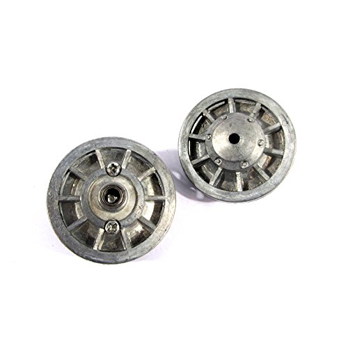 Mato Metal Tracks Sprockets Idler Wheels Set, with Metal Caps Bearings for Heng Long 3818 1/16 RC Tiger 1 Tank