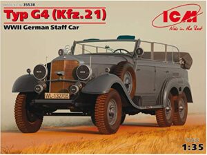 icm models type g4 (kfz.21) wwii german staff car