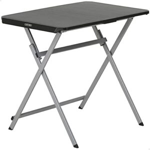 lifetime small folding table, personal tv tray – portable – great for kids, camping, cards, or laptops – plastic black 30 inch (80623)