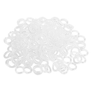 Budefull 200Pcs Clear O-Ring Switch Dampeners Keycap for Mechanical Keyboard Cherry Mx, White