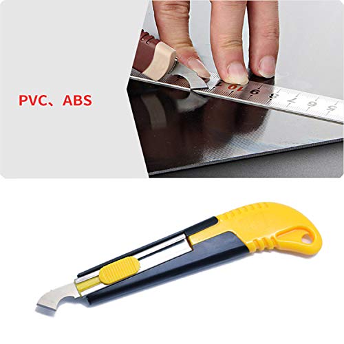 YouU 1pcs Acrylic Cutter and 10 Pcs Blade Set with Mini Box,Multi-Use Cutter with Cutting Blade/1pcs Tungsten Carbide Scribe and Etching Pen（Silver）