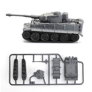 ViiKONDO 8 PCS 1/144 WWII Tank Model German Tiger Hunting Heavy Tank Panther Main Battle Tank AMX-30 Soviet T-34 Medium DIY Assembly Collection