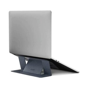 moft invisible slim laptop stand, adhesive and reusable, adjustable perfect viewing angles, compatible with laptops up to 15.6″, (starry grey)