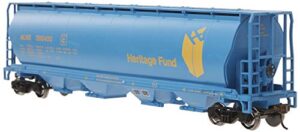 bachmann trains – canadian 4 bay cylindrical grain hopper – heritage fund – ho scale