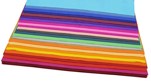 Creative Hobbies Rainbow Tissue Paper, Huge 20" x 26" Sheets, Assorted Colors Including Metallic Gold and Silver, Pack of 100 Big Sheets!