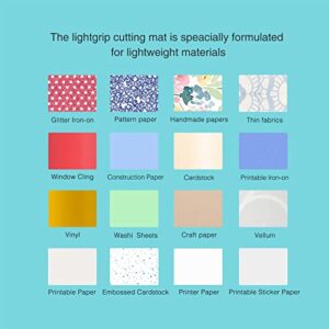 Funnycut LightGrip Cutting Mat for Cricut Maker 3/Maker/Explore 3/Air 2/Air/One( 12x12 Inch, 3 Pieces) Cricket Mats Replacement Accessories for Cricut