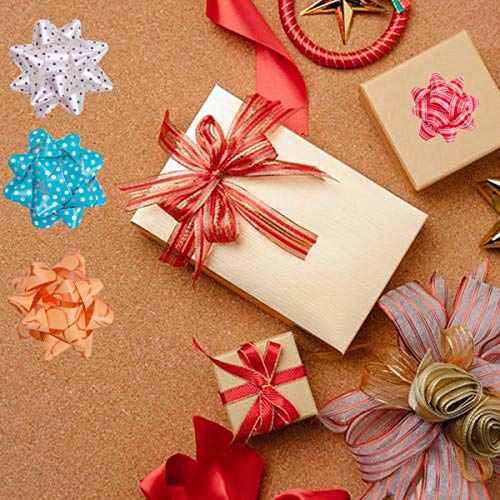 2 inch 100Pcs Small Star Bows for Gift Wrapping and Presents,Multiple coClour Christmas Bows,for Parties, Birthdays, Weddings or Other Holidays.