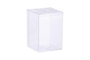 yozatia 12pcs transparent boxes 3 x 3 x 6 inch, candy box, clear favor boxes gift boxes for wedding, party and baby shower favors