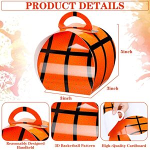 48 Pcs Basketball Party Favors Sports Treat Boxes Basketball Birthday Decorations Basketball Goodie Bags Basketball Treat Bags for Kids Gift Wrap Boxes Baby Shower Basketball Theme Party Supplies