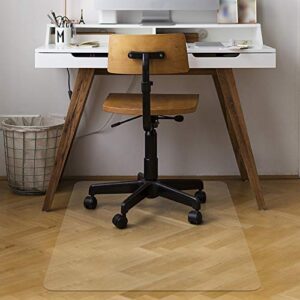 Azadx Office Chair Mat for Hardwood Floor 30 x 48'', Small Chair Mat Clear Easy Glide on Hard Floors, Rolling Chair Mat Plastic Mat Under Desk Chair