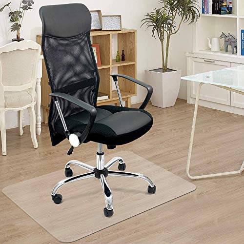 Azadx Office Chair Mat for Hardwood Floor 30 x 48'', Small Chair Mat Clear Easy Glide on Hard Floors, Rolling Chair Mat Plastic Mat Under Desk Chair